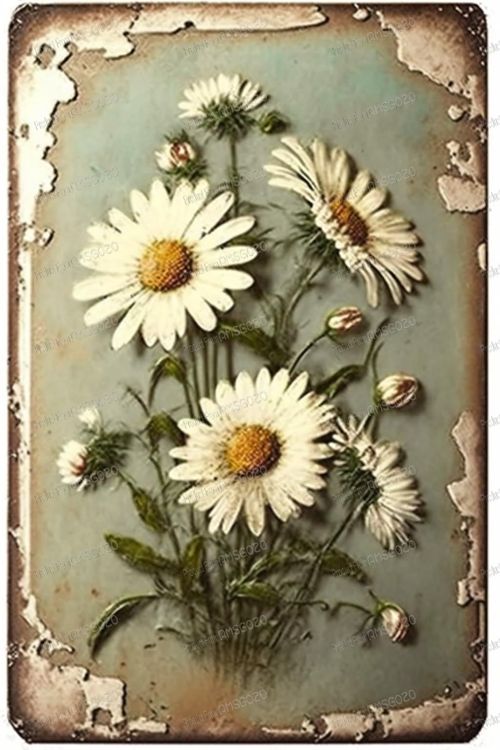 RMSGOZO Vintage Daisies Diamond Painting Kits - Flowers Diamond